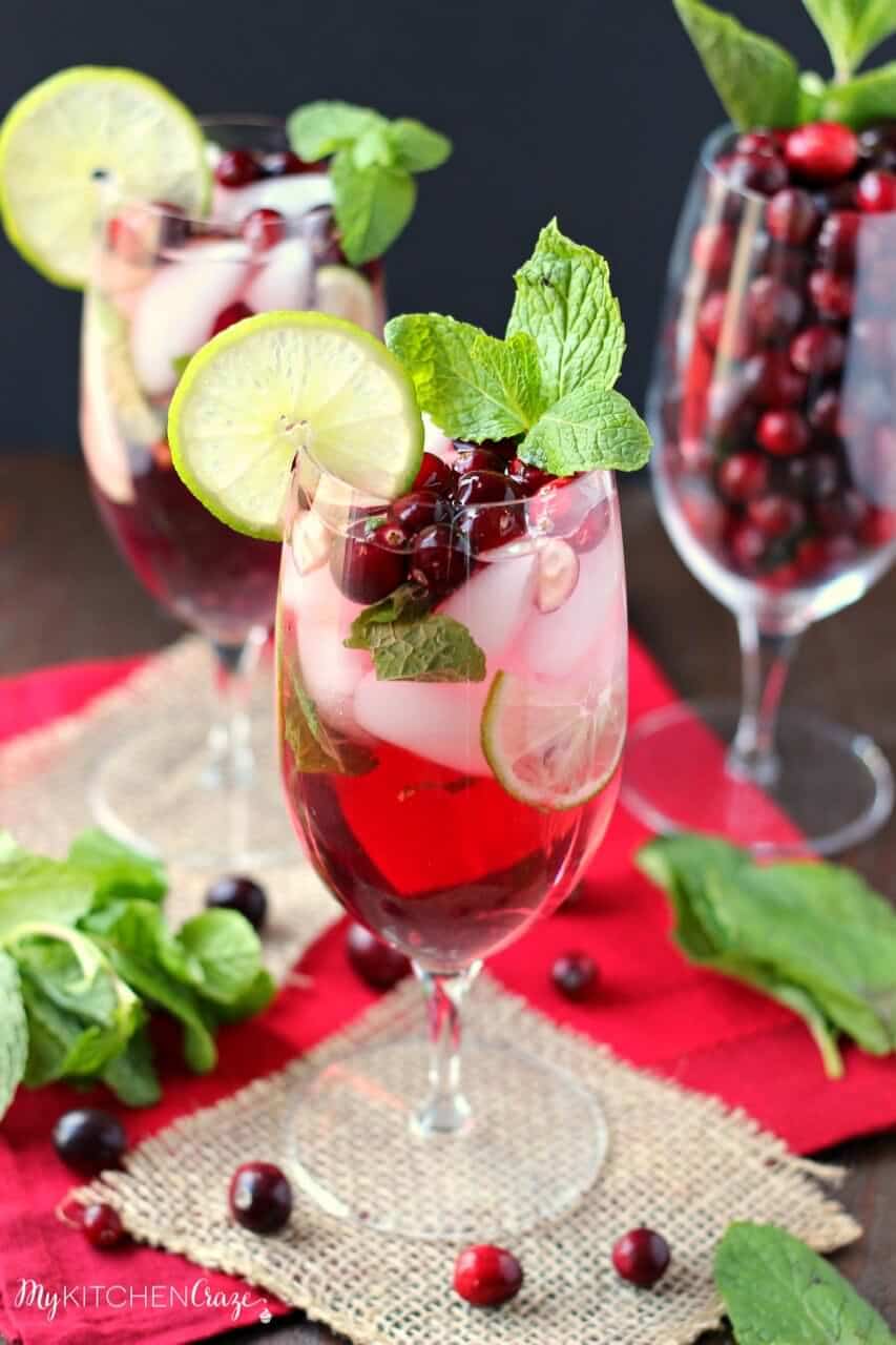 Cranberry Mojito ~ mykitchencraze.com