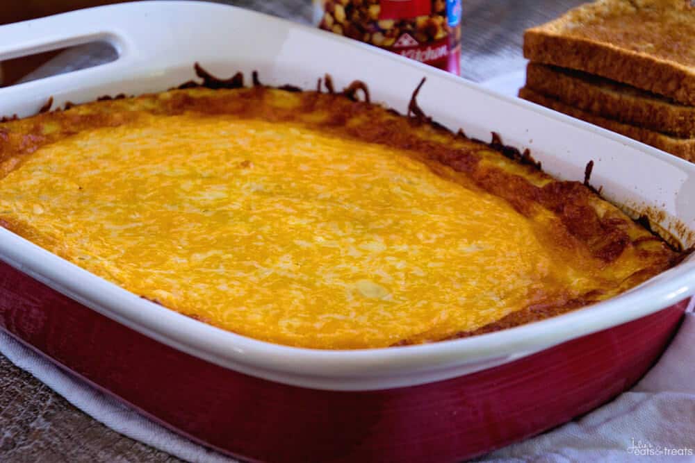 Corned Beef Hash Overnight Breakfast Casserole ~ Delicious, Comforting Overnight Breakfast Casserole Loaded with Corned Beef Hash, Eggs and Cheese! The Perfect Breakfast for Lazy Mornings!