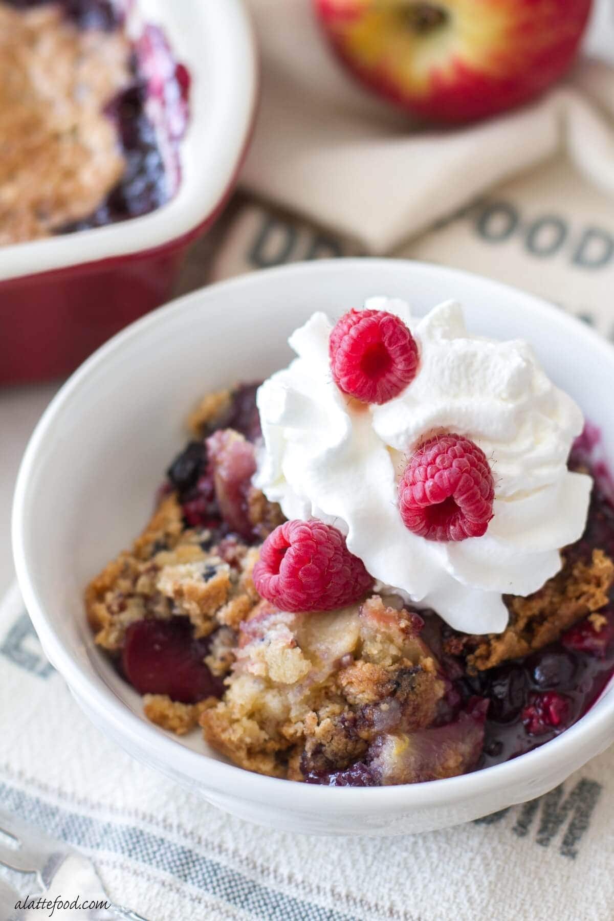 Apple Berry Cobbler by A Latte Food