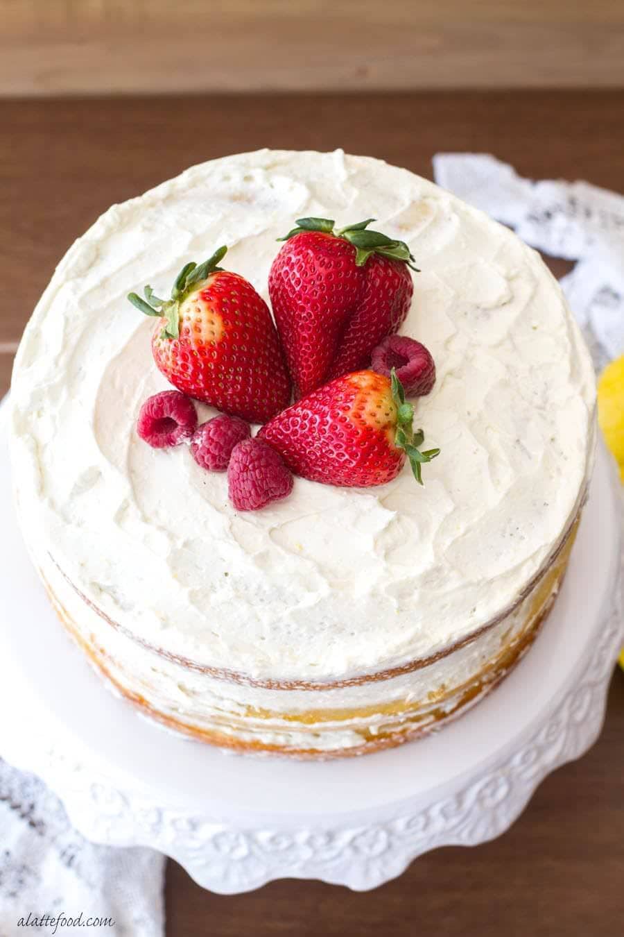 Berry Vanilla Cake by A Latte Food