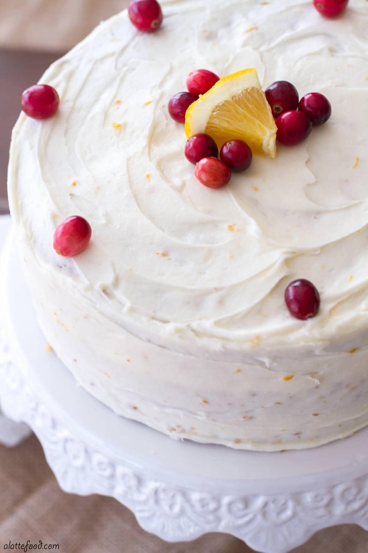 Cranberry Orange Cake by A Latte Food