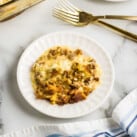 Cheesy Chicken Stuffing Casserole Square cropped image