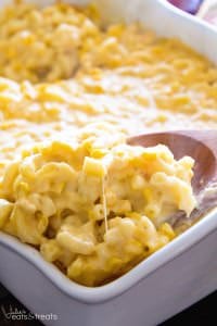 Creamy Corn Macaroni and Cheese Casserole ~ Amazing, Creamy, Cheesy Homemade Macaroni and Cheese with Corn! The Perfect Side Dish for Your Holiday Meals!
