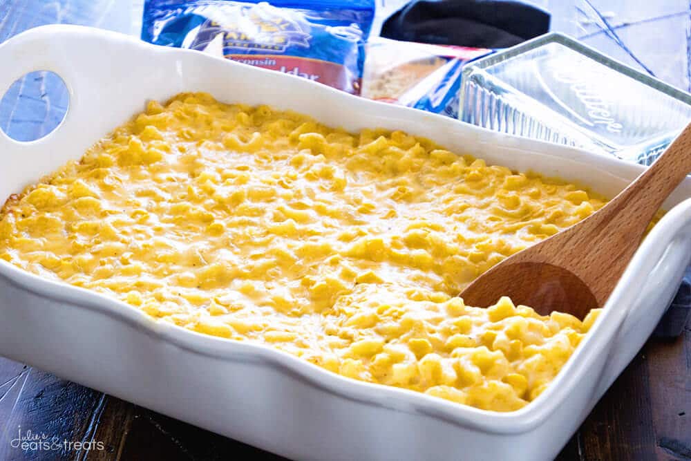 Creamy Corn Macaroni and Cheese Casserole-image