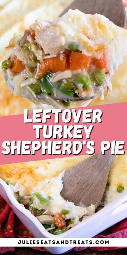 Pinterest Collage Image Leftover Turkey Shepherd's Pie
