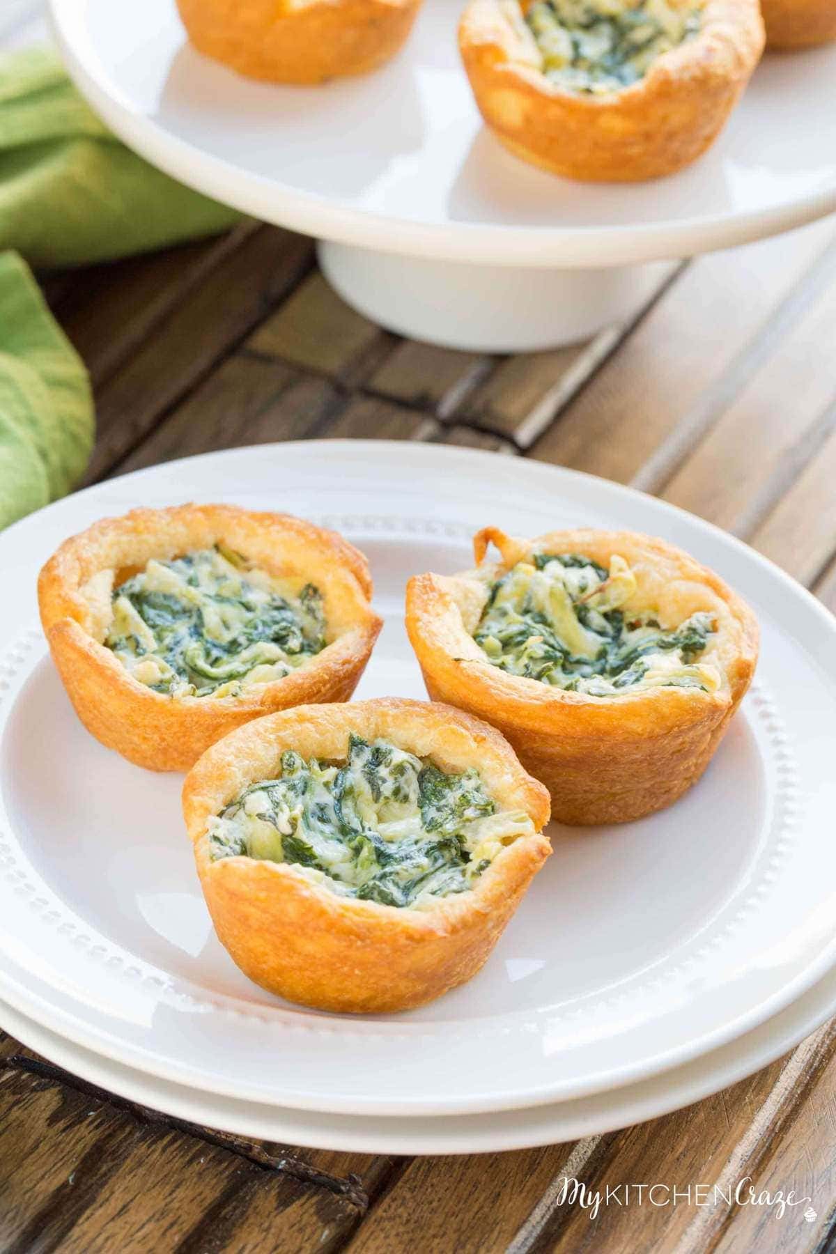 Spinach Artichoke Cups ~ mykitchencraze.com 