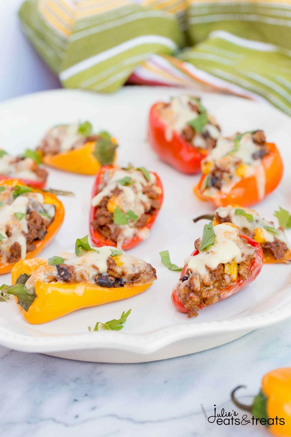 Sweet Pepper Poppers ~ Perfect Small Bite Appetizer for Your Next Party! Only 7 ingredients and 30 Minutes!