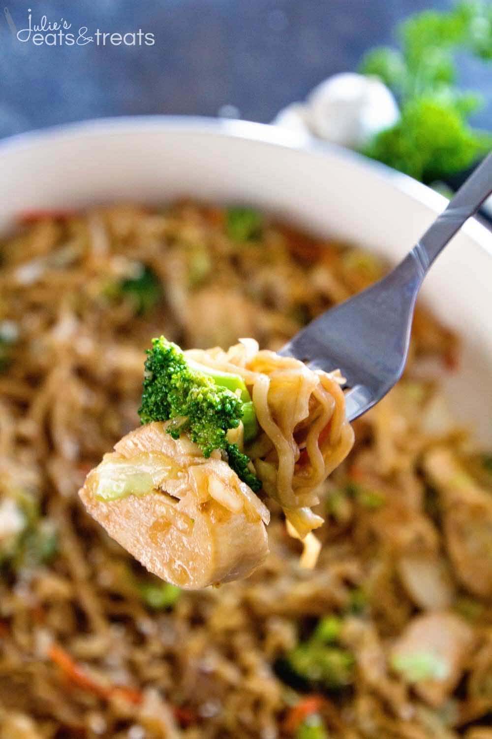 Chicken Ramen Stir-Fry ~ Easy, Delicious Weeknight Meal Loaded with Healthy Ingredients with the Addition of Ramen for a Fun Twist! On the Table in 30 Minutes!