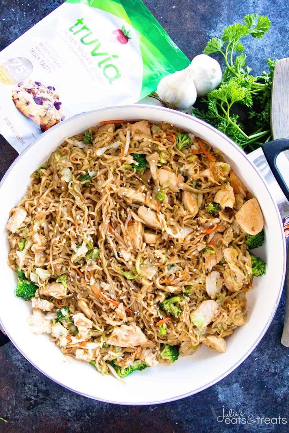 Chicken Ramen Stir-Fry ~ Easy, Delicious Weeknight Meal Loaded with Healthy Ingredients with the Addition of Ramen for a Fun Twist! On the Table in 30 Minutes!