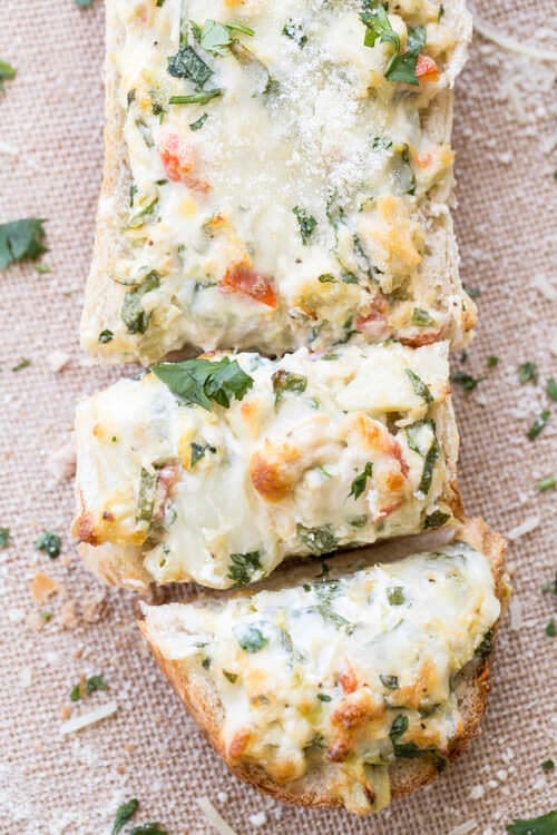 Chicken Spinach Artichoke Boats