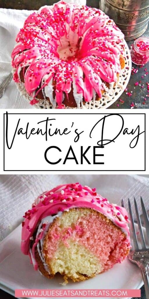 Valentine's Day Cake JET Pinterest Image