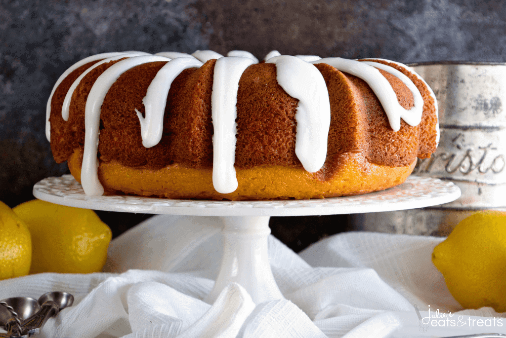 Lemon Bundt Cake with Lemon Frosting ~ Tender, Homemade Lemon Pound Cake with a Delicious Lemon Frosting!