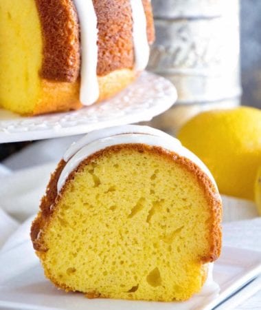 Lemon Bundt Cake with Lemon Frosting ~ Tender, Homemade Lemon Pound Cake with a Delicious Lemon Frosting!