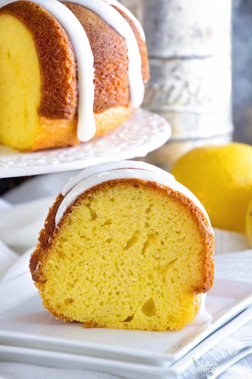 Lemon Bundt Cake with Lemon Frosting ~ Tender, Homemade Lemon Pound Cake with a Delicious Lemon Frosting!