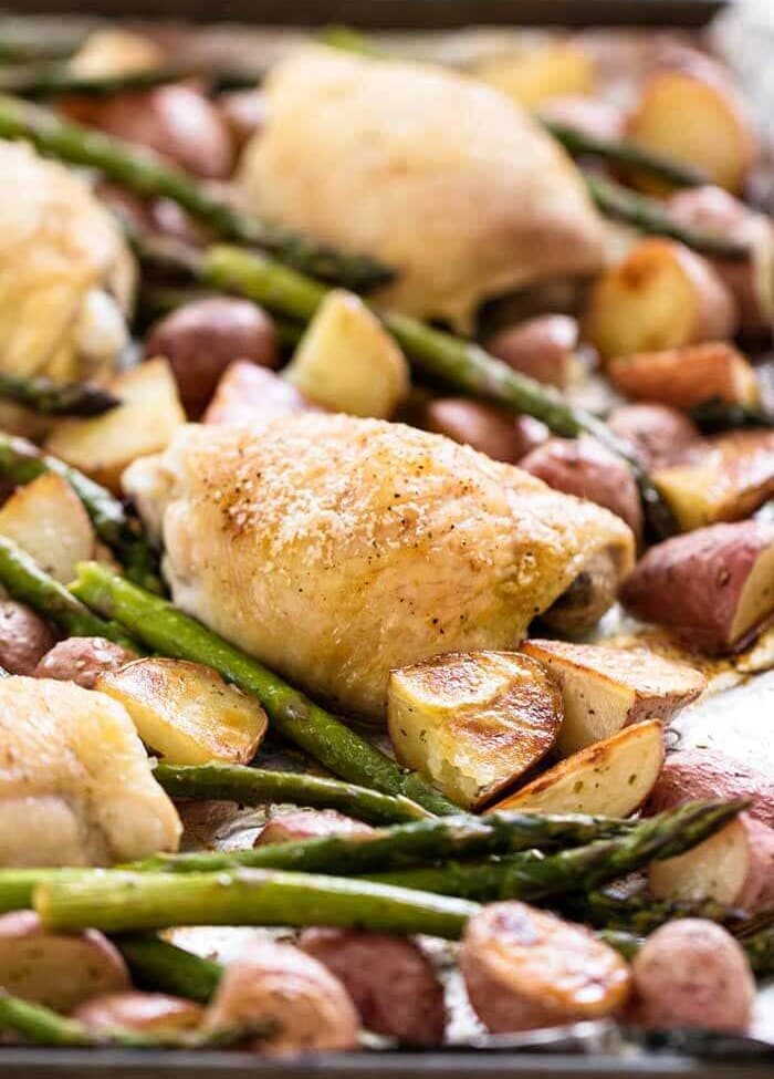 Simple Chicken and Vegetable Sheet Pan Dinner