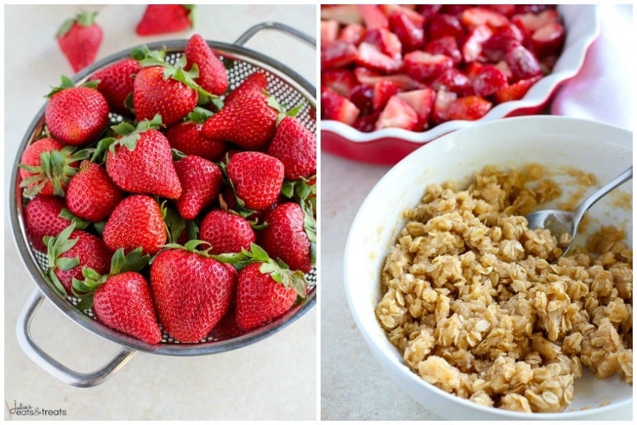 steps to prepare strawberry crisp