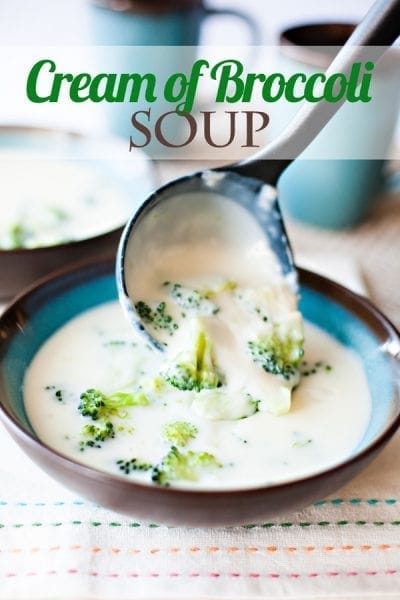 Get this recipe for Cream of Broccoli Soup by Ice Cream and Inspiration