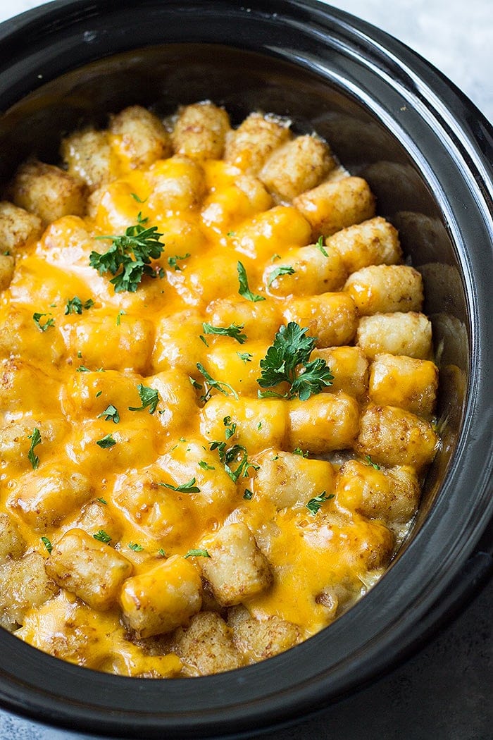 Crock Pot Tater Tot Casserole