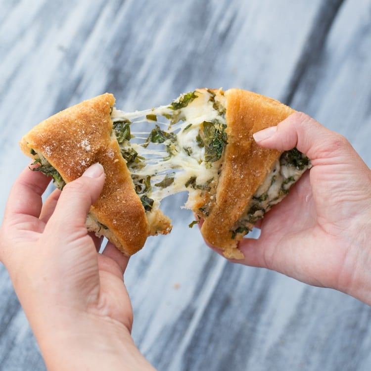 Spinach and Cheese Crescent Ring~ Cheese Spinach Stuffed into Crescent Rolls Perfect for an Easy Weeknight Dinner! Ready in 30 Minutes!