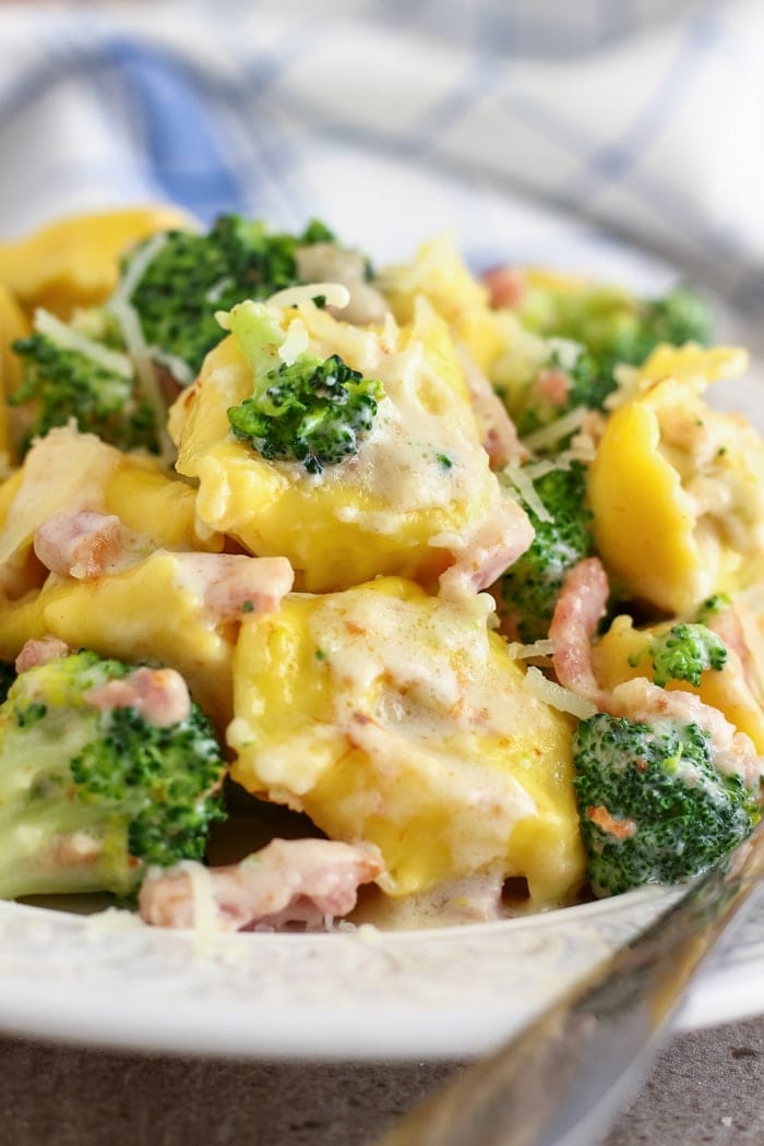 Cheesy Chicken Broccoli Tortellini - Quick Weeknight Meals