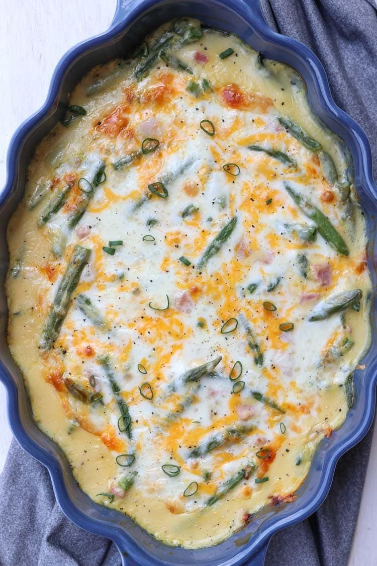 Ham and Green Bean Casserole is the perfect quick and easy dinner!