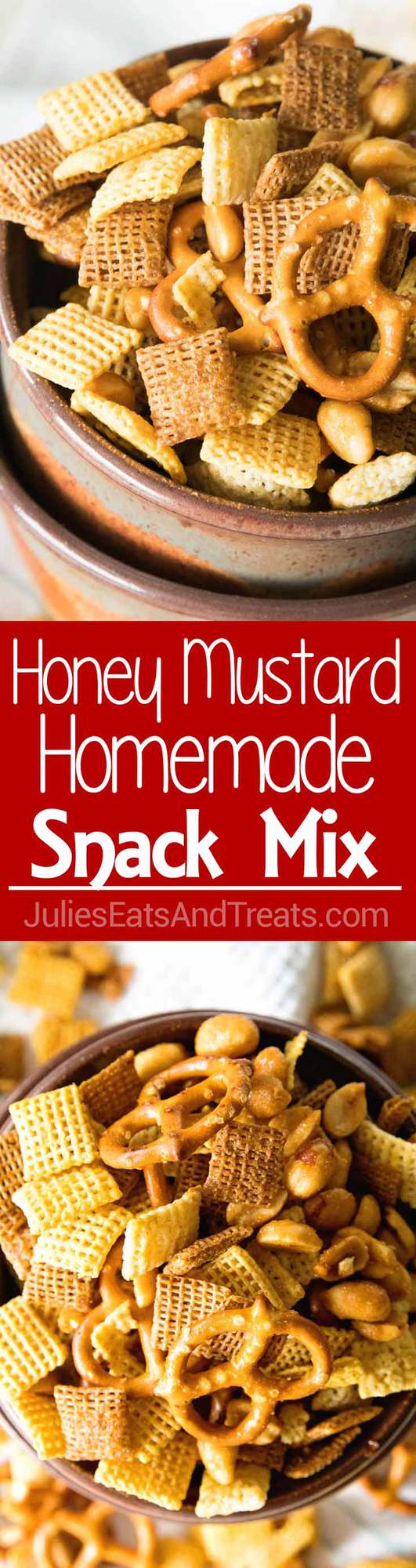 Honey Mustard Homemade Snack Mix Julie's Eats & Treats