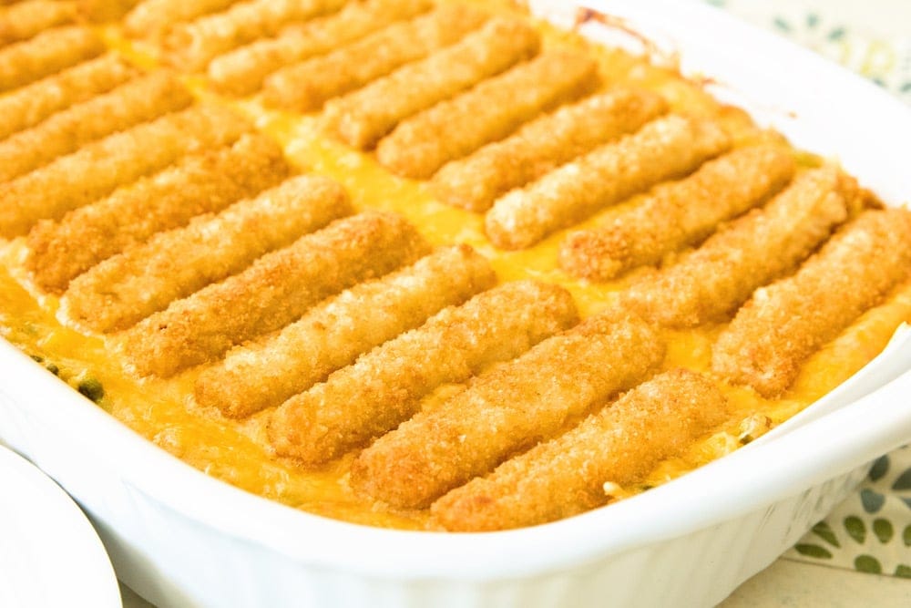 How to make cheesy fish stick hash brown casserole recipe!