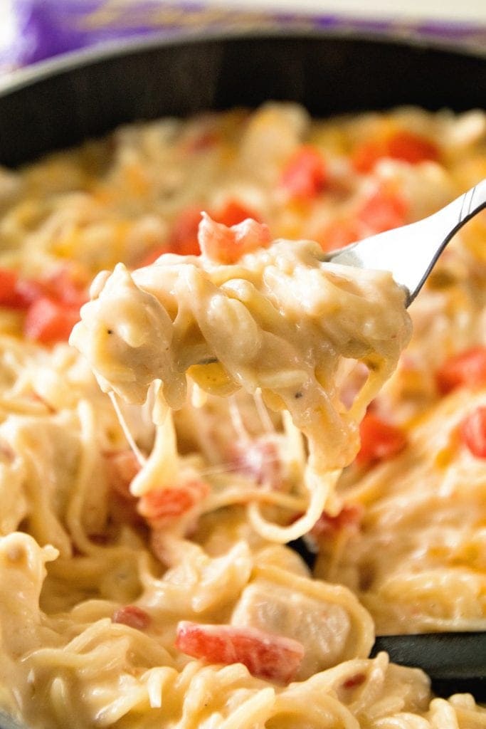 Easy One Pot Pasta Ready in 30 Minutes! Cheesy One Pot Mexican Chicken Spaghetti!
