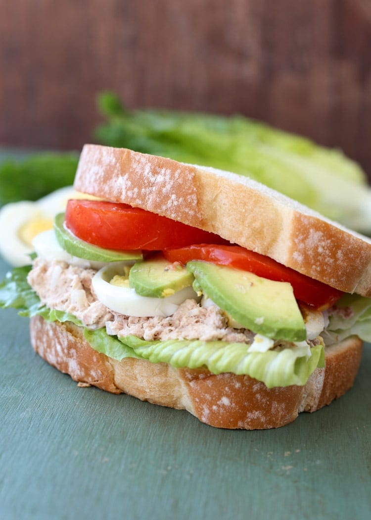 Everyone will love this Tuna Avocado and Egg Sandwich!