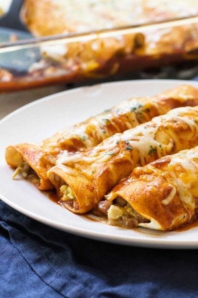 Breakfast enchiladas