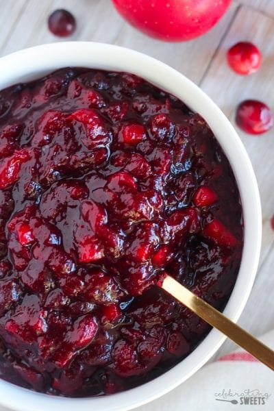 Apple Cider Cranberry Sauce