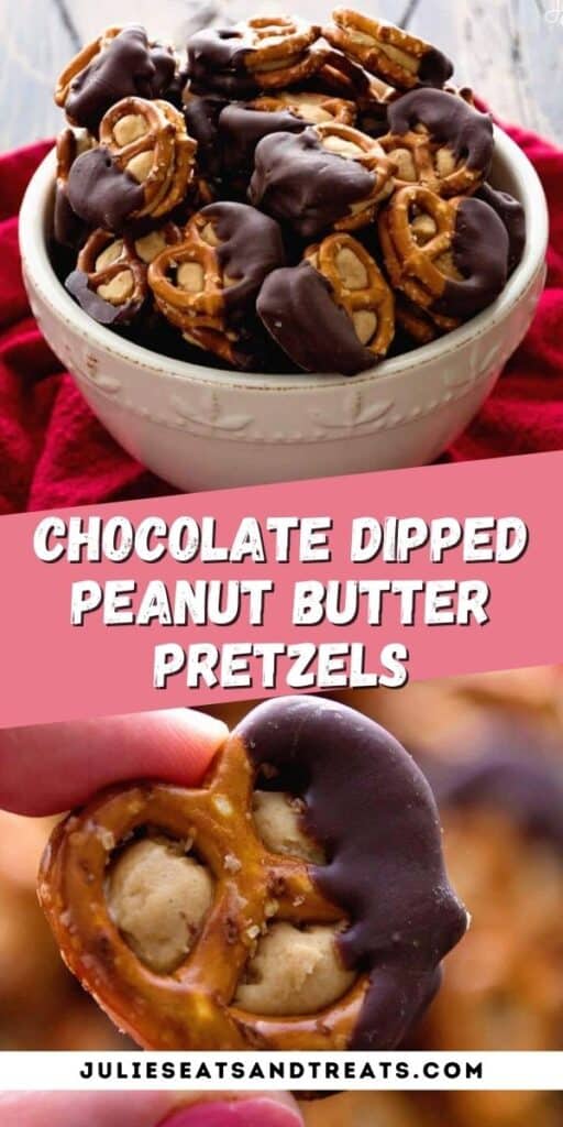CHOCOLATE DIPPED PEANUT BUTTER PRETZELS Recipe pinterest