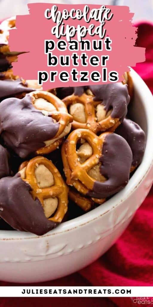 CHOCOLATE DIPPED PEANUT BUTTER PRETZELS pinterest