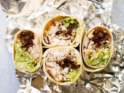 Chicken And Rice Burrito