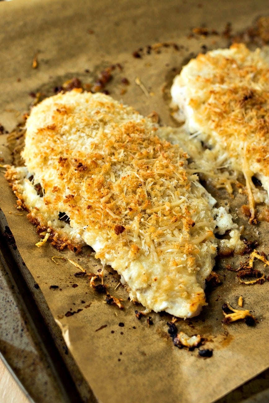 Baked Parmesan Crusted Chicken - Julie's Eats & Treats