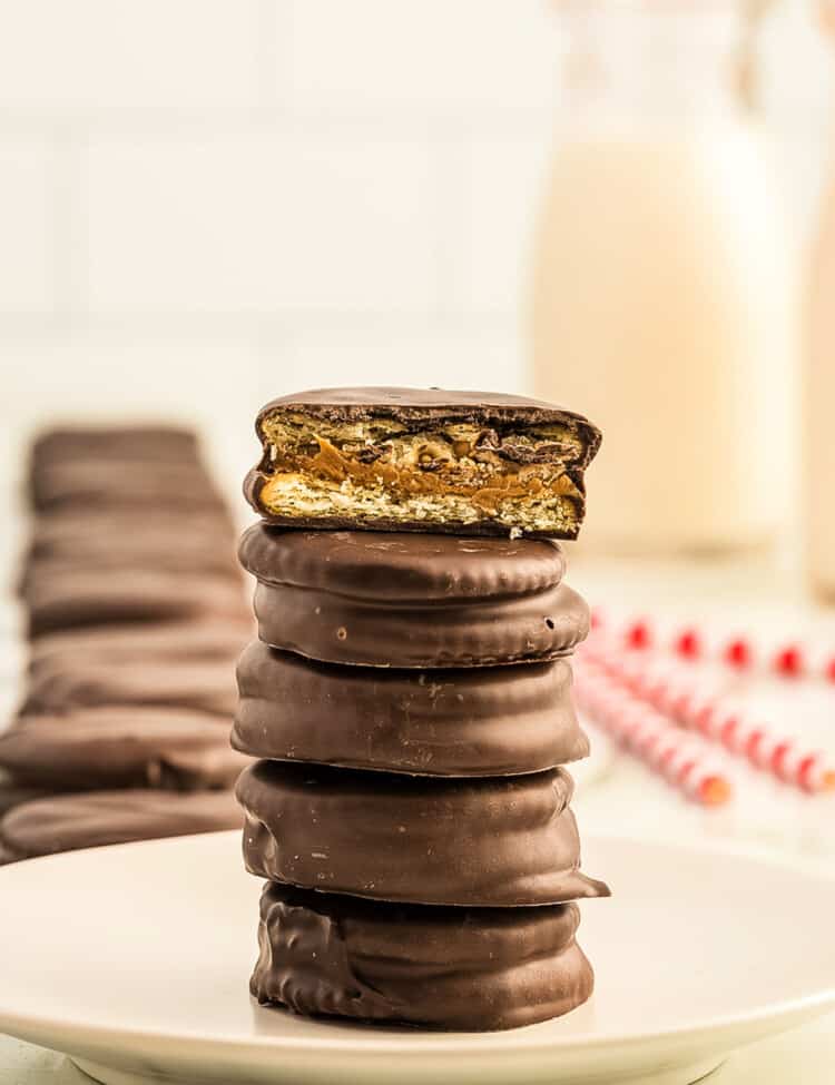 Stacked Peanut Butter Ritz Cookies