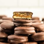 Peanut Butter Ritz Crackers stack square cropped image