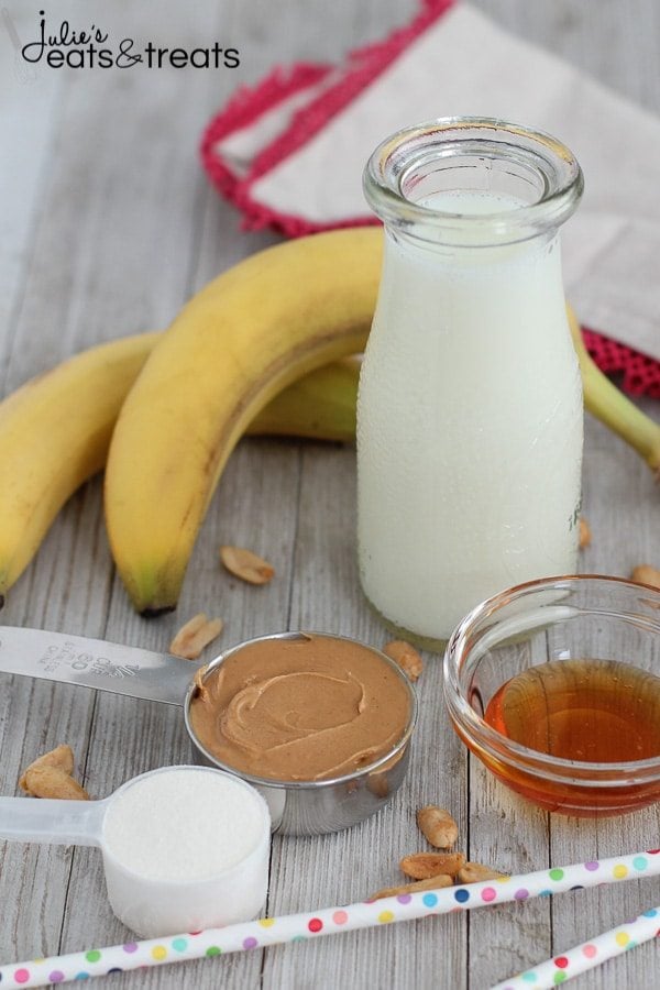 This healthy protein-rich Smoothie is loaded with Peanut Butter, Banana, and Honey. It tastes like a milkshake; you'll never know that it's good for you!