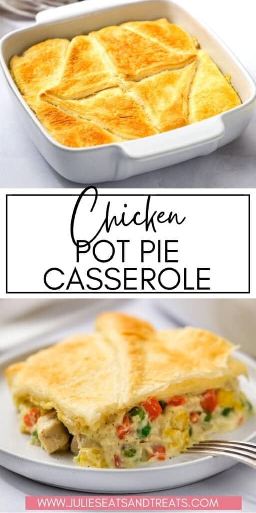 Chicken Pot Pie Casserole JET Pin Image