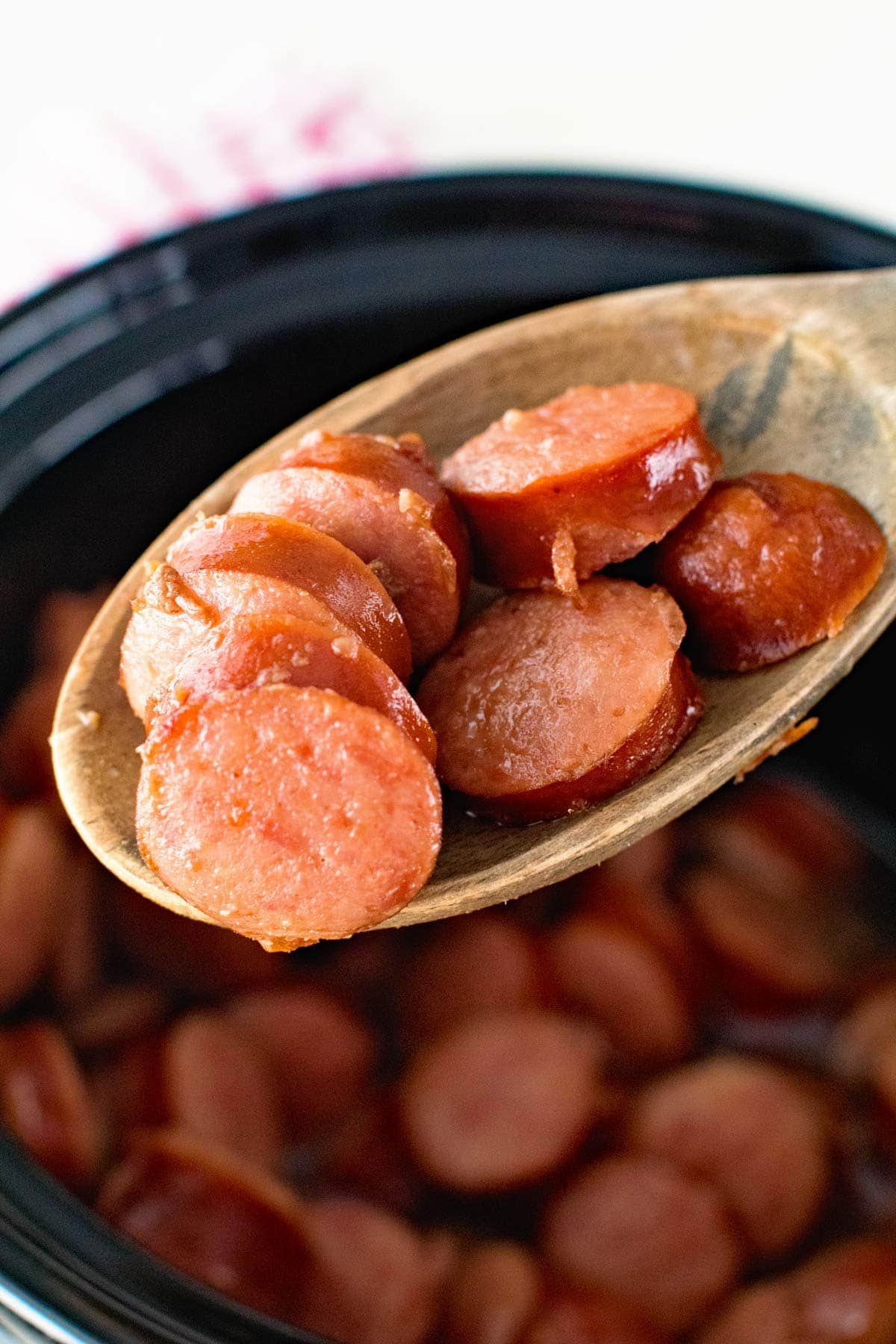 Crock Pot Glazed Kielbasa Bites in Your Slow Cooker