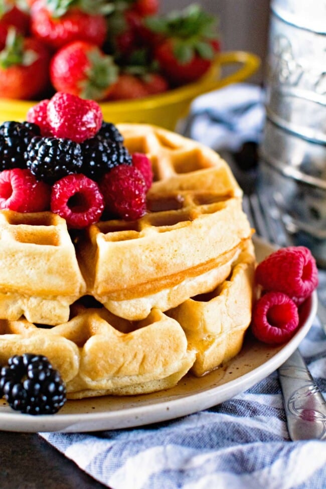Homemade Waffles - Julie's Eats & Treats