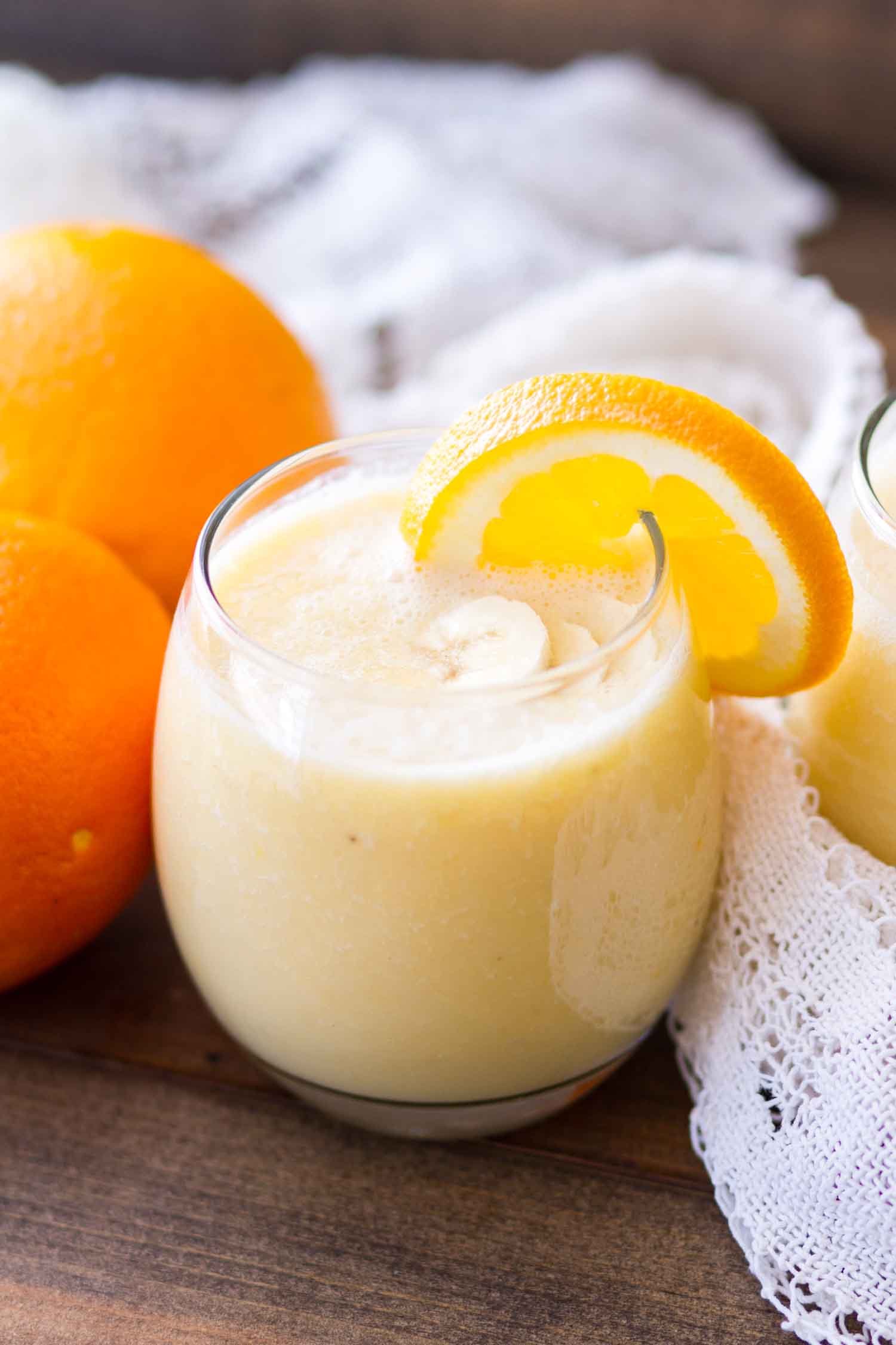 This Fresh Orange Smoothie Recipe is only 4-ingredients, making it a perfect choice for a quick-and-easy breakfast! Plus, it’s a healthy breakfast recipe packed with vitamin-C so not only does it taste great, it will also help you to keep feeling great! 