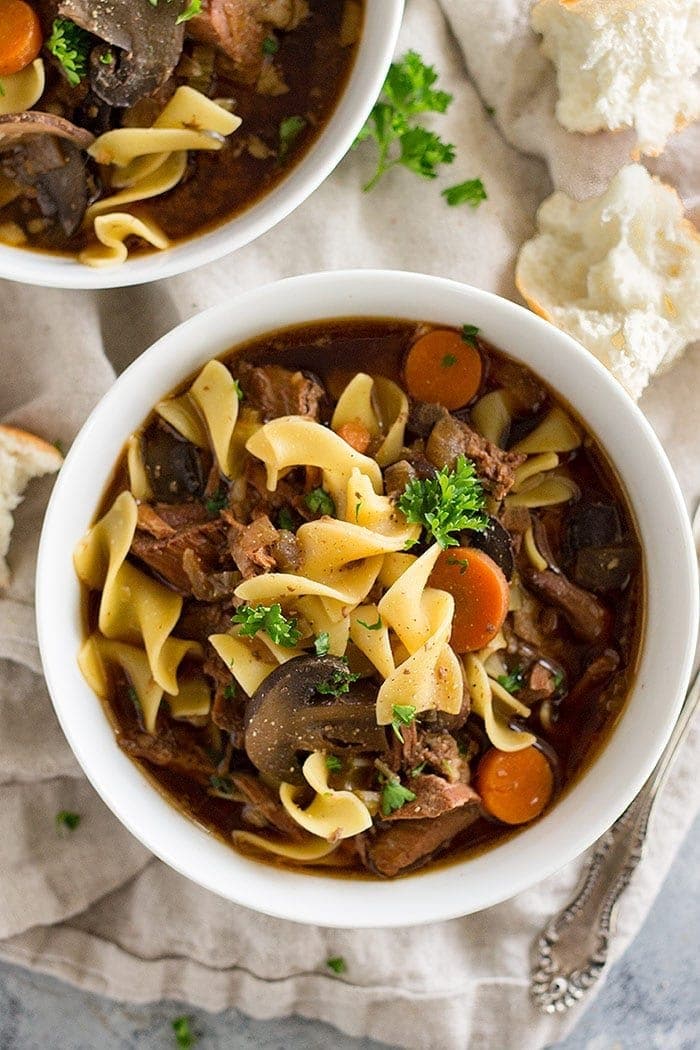 Crock Pot Beef and Noodle Soup