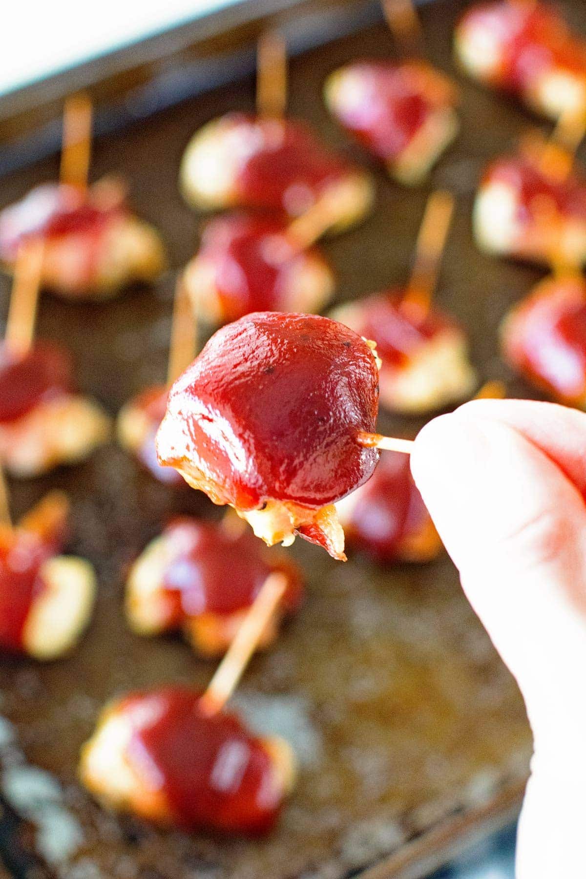 Easy Appetizer Recipe BBQ Bacon Chicken Bites