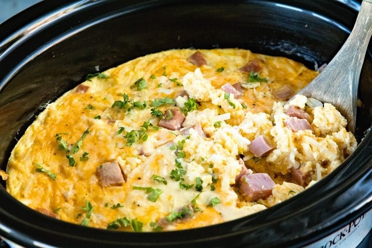 Crock Pot with Breakfast Casserole