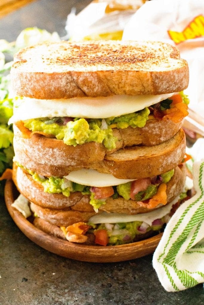 Southwestern Breakfast Sandwich on plate