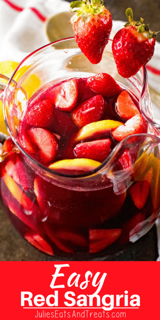 Sweet Red Sangria- Easy Sangria Recipe with Fresh Fruit