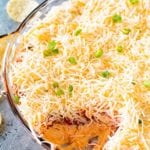 Layered Taco Dip in Pie Plate
