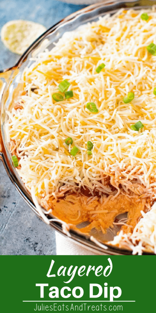 Easy Taco Dip in a glass pie plate