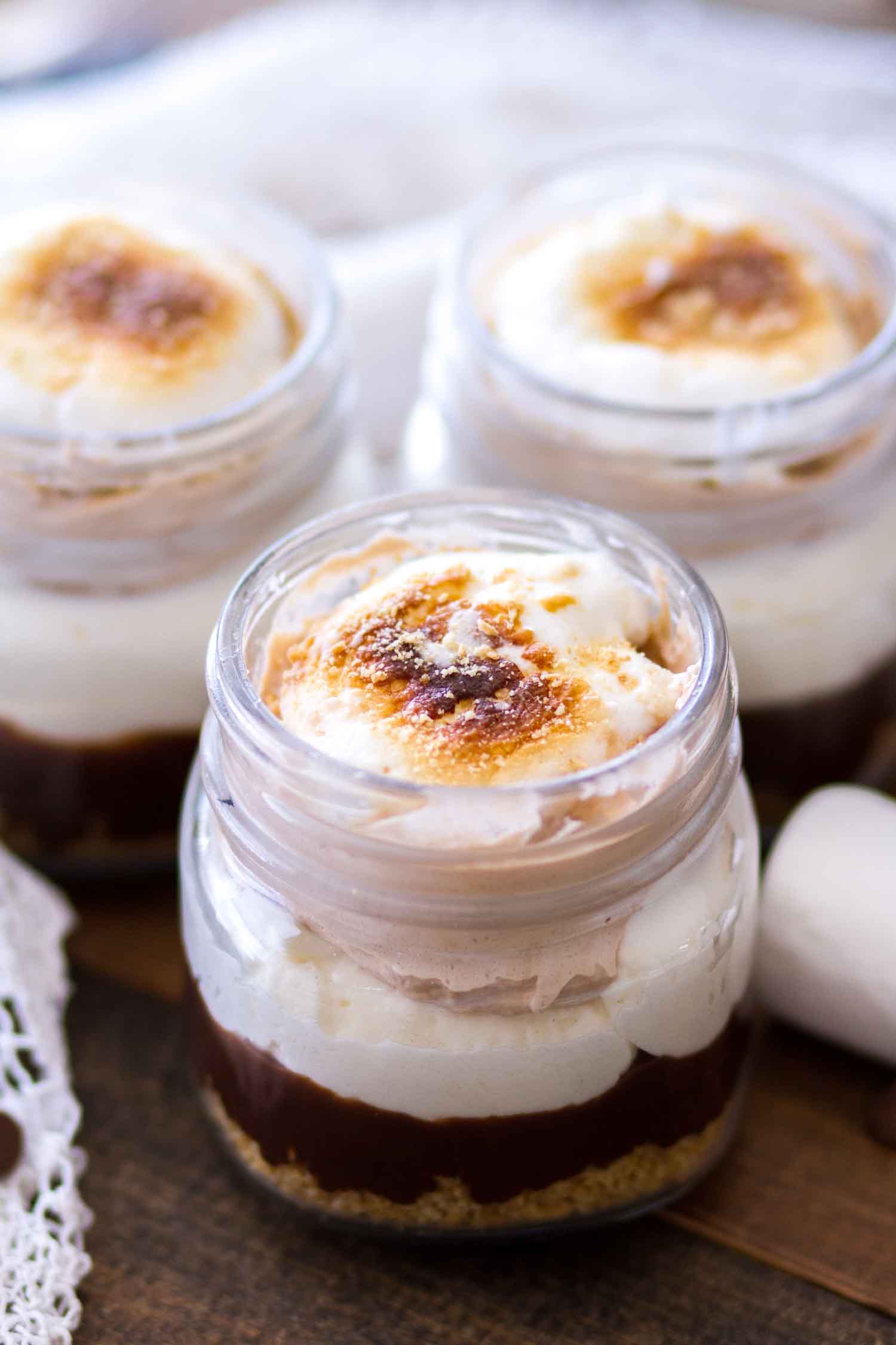 Trifle Dessert in jar